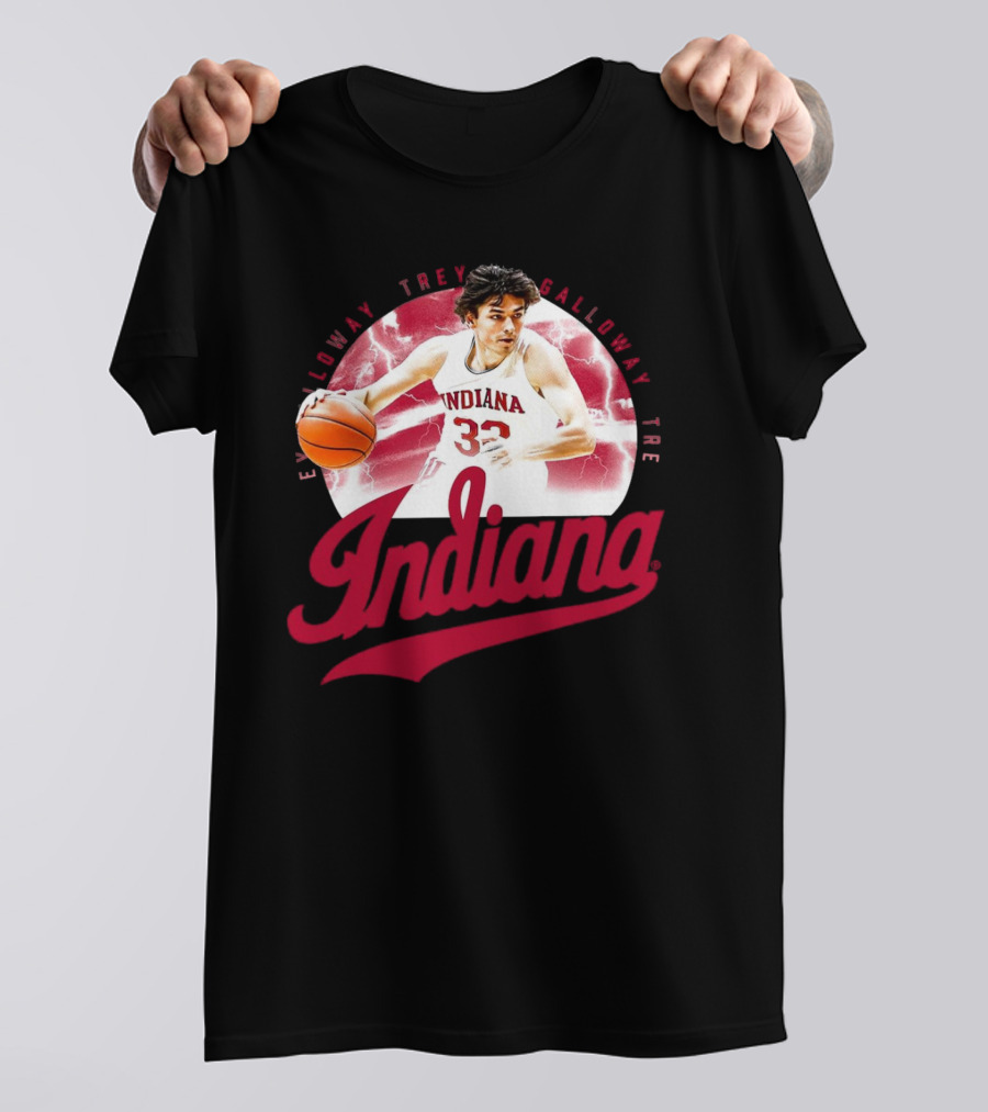 Indiana Hoosiers Trey Galloway Basketball Player Number 32 T-Shirt