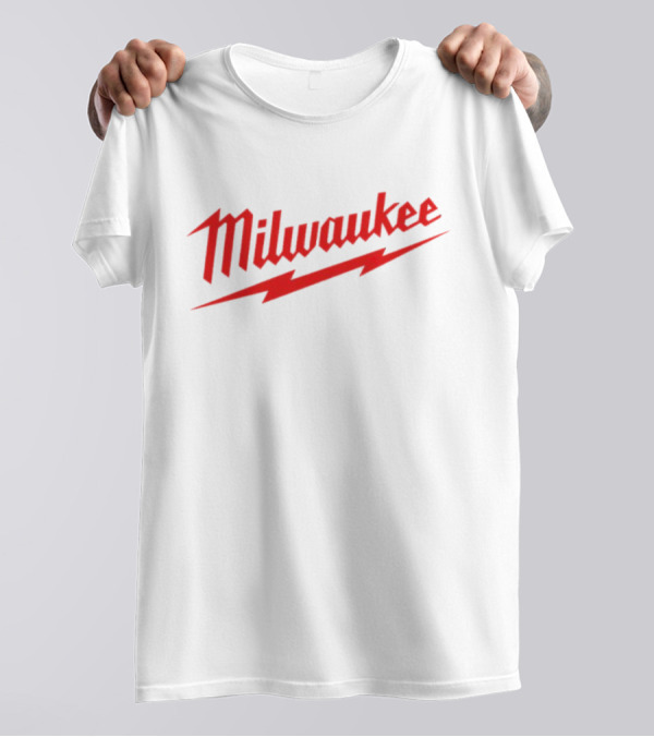 Milwaukee Red Lightning Bolt T-Shirt