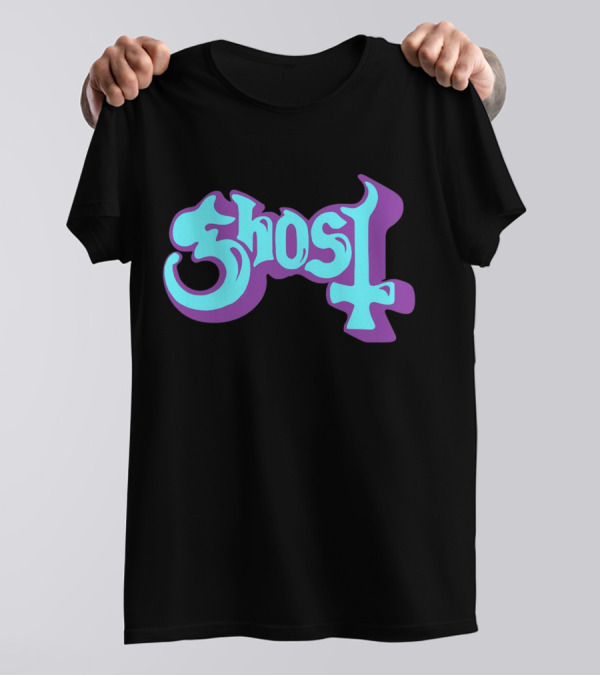 Ghost Purple Teal 70s T-Shirt