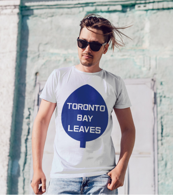 Toronto Bay Leaves Blue Leaf T-Shirt