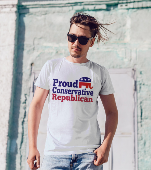Proud Conservative Republican USA Elephant T-Shirt