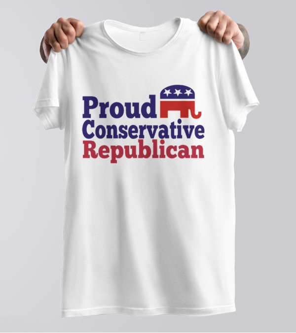 Proud Conservative Republican USA Elephant T-Shirt