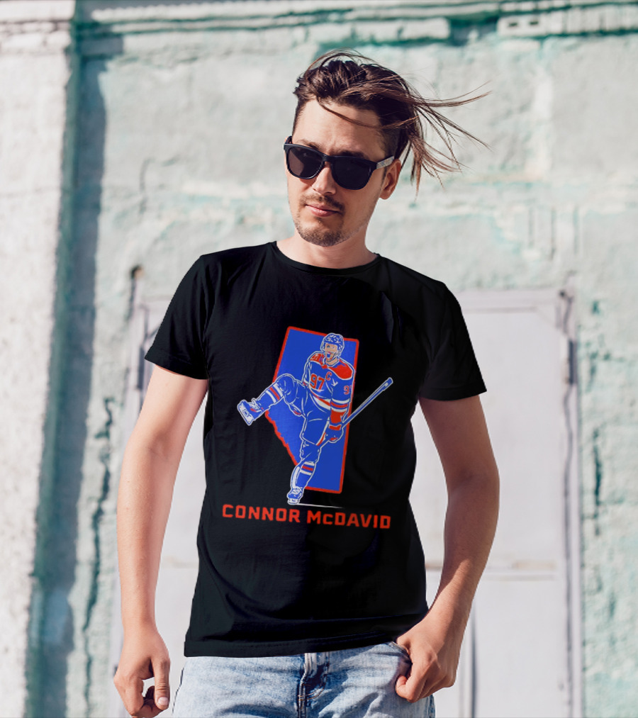 Connor McDavid 97 Edmonton Oilers Province Alberta Hockey Star T-Shirt