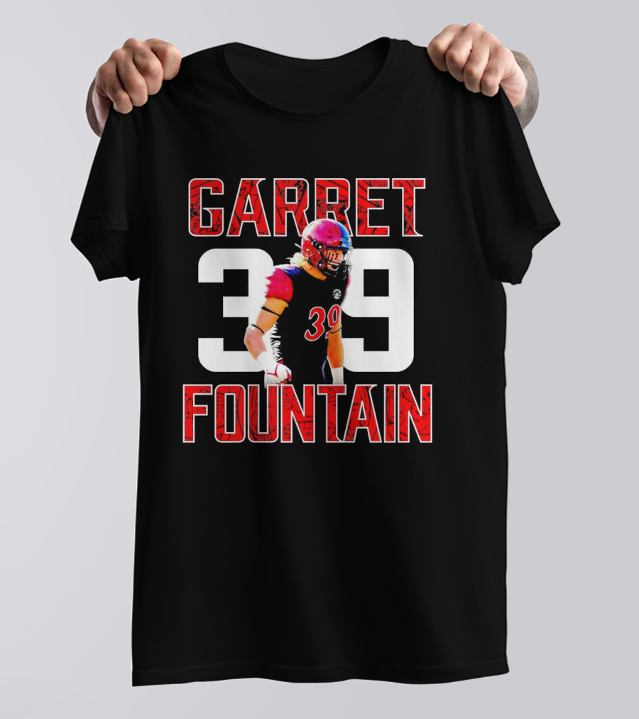 Garret Fountain 39 San Diego State Aztecs Athlete T-Shirt