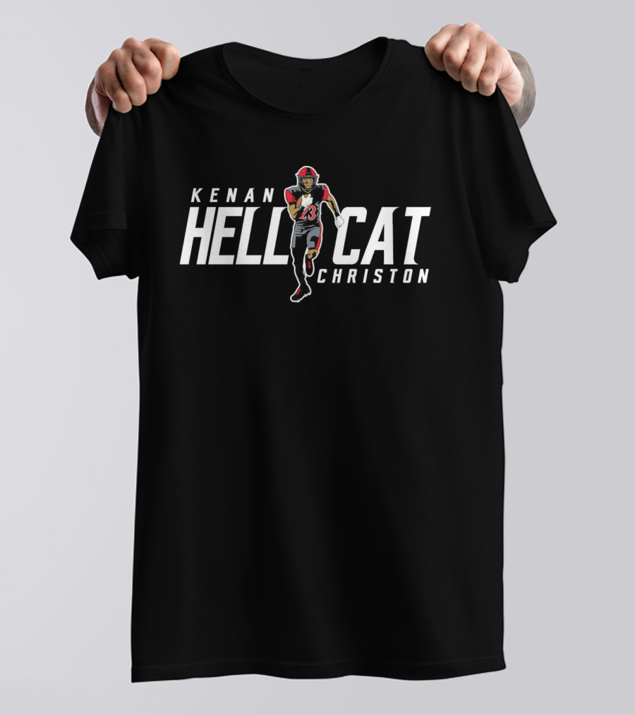 Kenan Christon Hellcat San Diego State Aztecs Football Cartoon T-Shirt