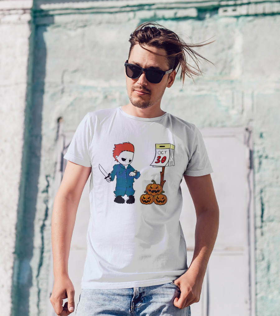 Michael Myers Halloween October 30 Pumpkins T-Shirt