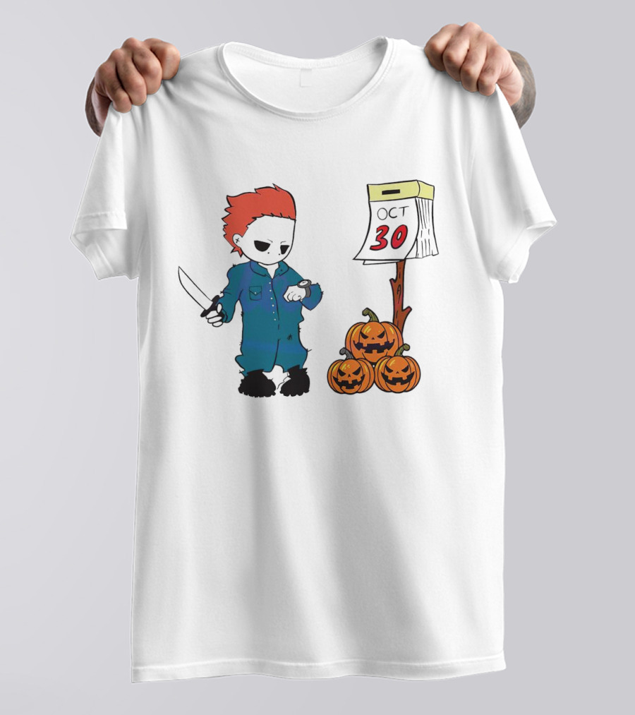 Michael Myers Halloween October 30 Pumpkins T-Shirt
