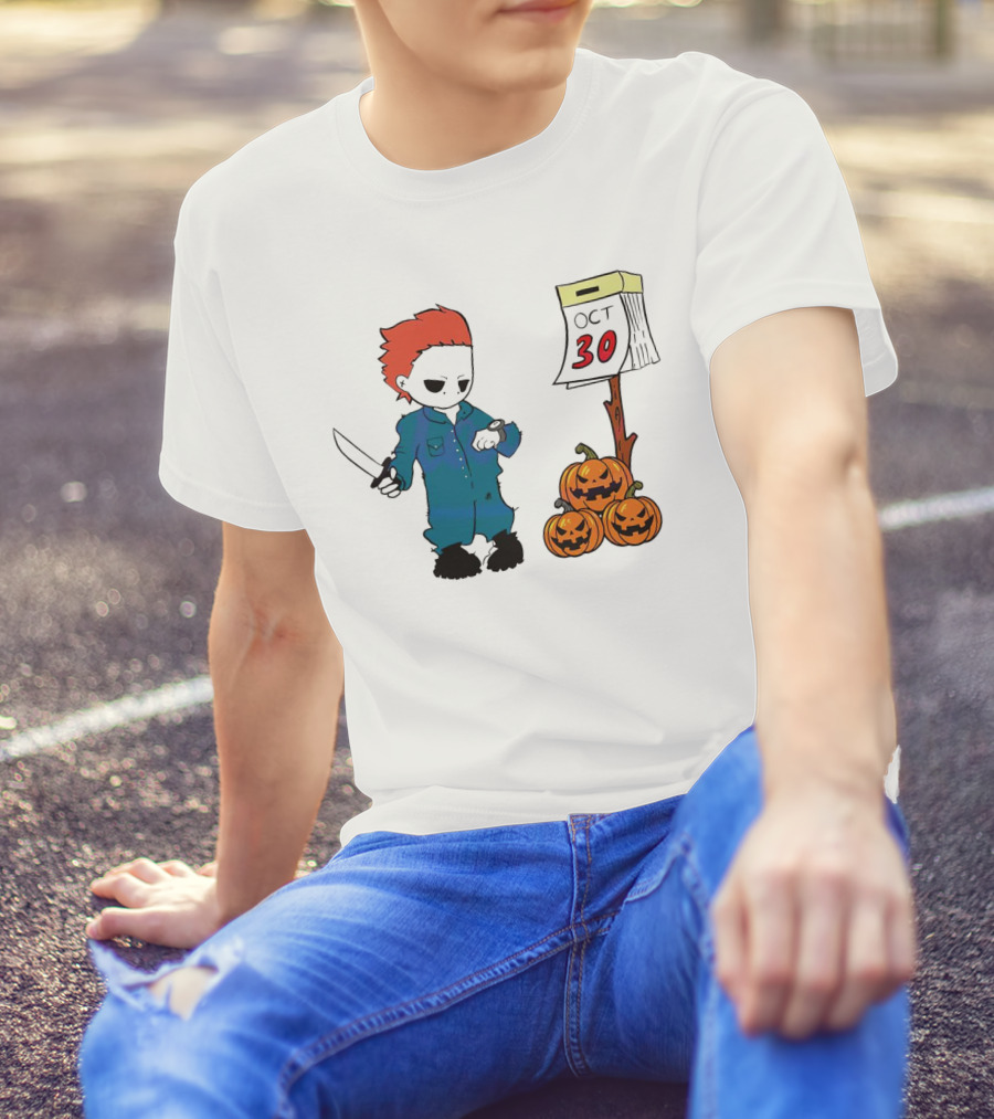 Michael Myers Halloween October 30 Pumpkins T-Shirt