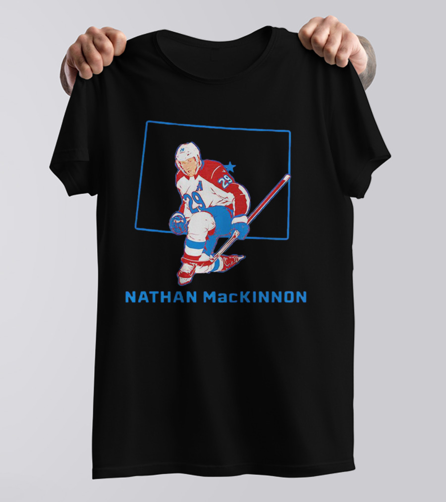 Nathan MacKinnon 29 Colorado Avalanche Star T-Shirt