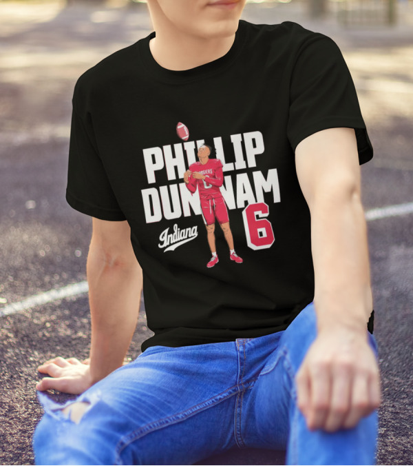 Phillip Dunnam Indiana Hoosiers 6 Football Player T-Shirt