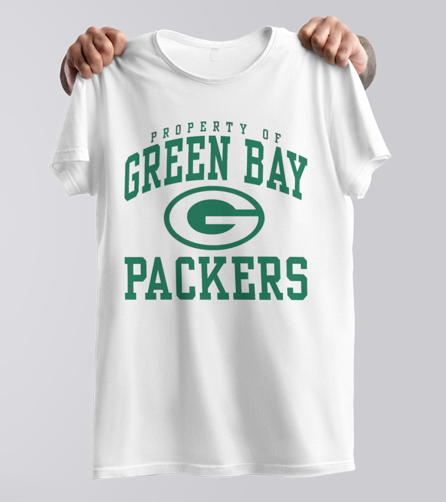 Property Of Green Bay Packers Logo Green T-Shirt