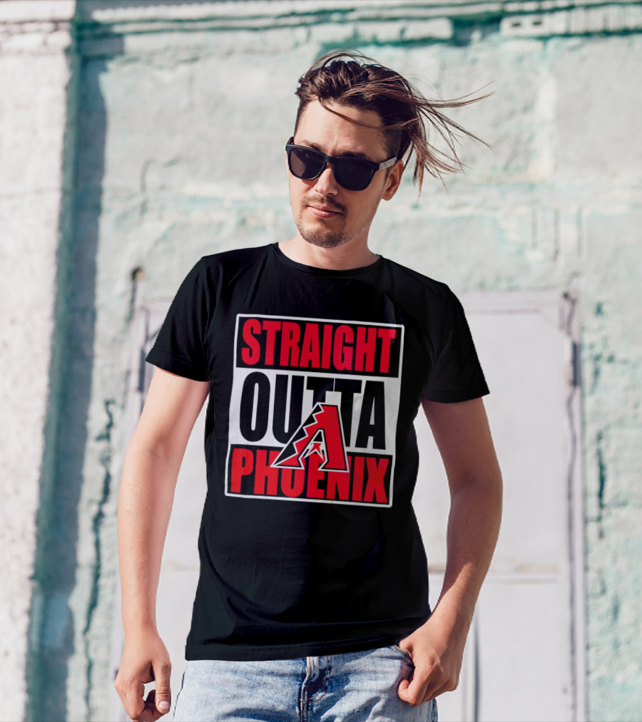 Arizona Diamondbacks Straight Outta Phoenix Letter A T-Shirt