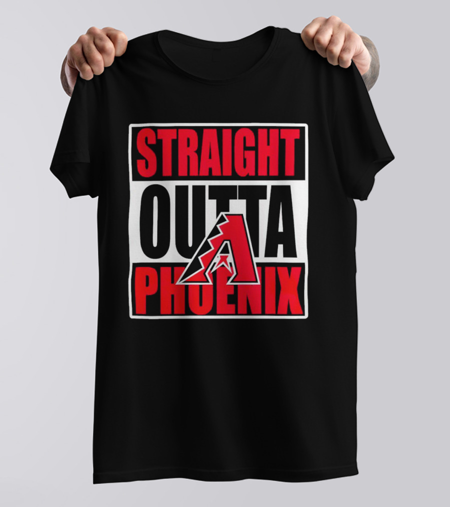Arizona Diamondbacks Straight Outta Phoenix Letter A T-Shirt