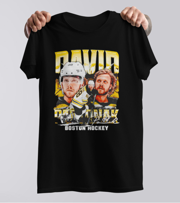 David Pastrnak Boston Hockey Vintage Sports 88 T-Shirt
