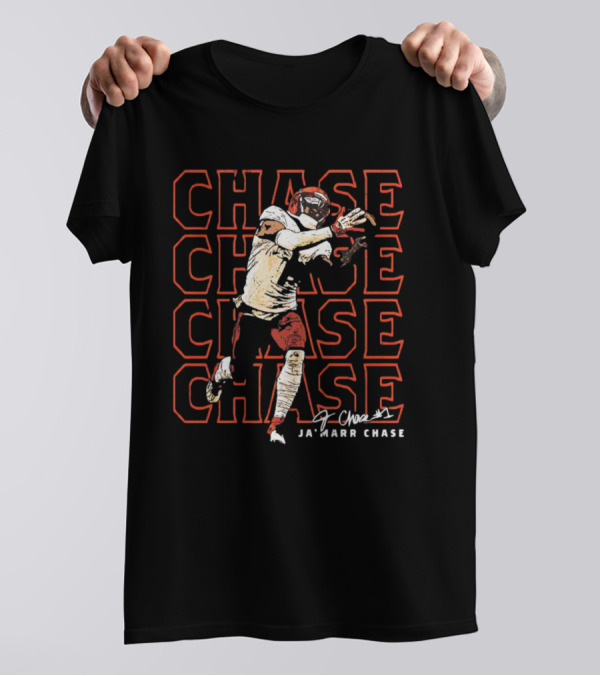 Ja'Marr Chase Cincinnati Bengals Signature Repeat Chase T-Shirt