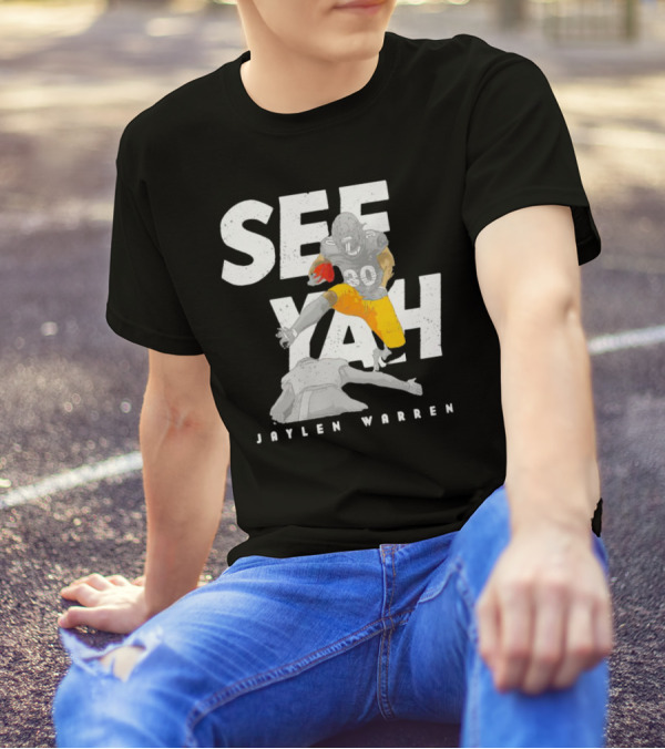 Jaylen Warren Pittsburgh See Yah Hurdle T-Shirt