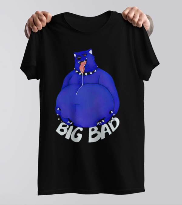 Big Bad Slosh Dog Blue Cartoon Character T-Shirt