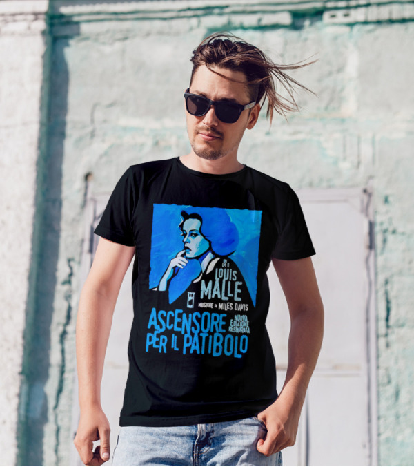 Louis Malle Musiche Di Miles Davis Ascensore Per Il Patibolo Nuova Edizione Restaurata T-Shirt