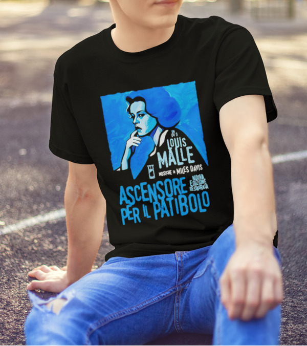 Louis Malle Musiche Di Miles Davis Ascensore Per Il Patibolo Nuova Edizione Restaurata T-Shirt