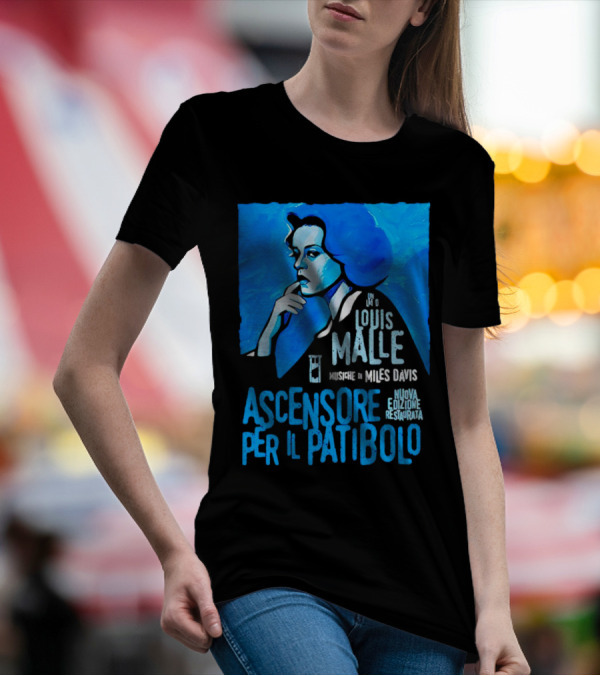 Louis Malle Musiche Di Miles Davis Ascensore Per Il Patibolo Nuova Edizione Restaurata T-Shirt