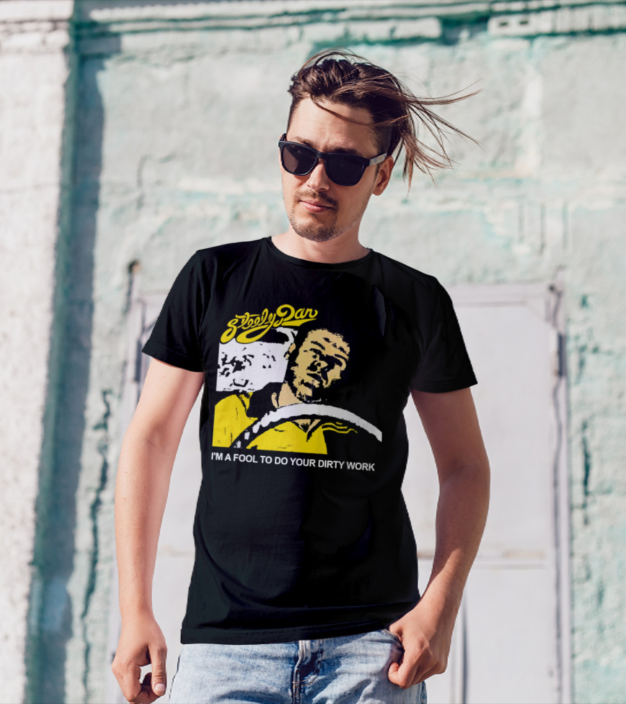 Steely Dan I'm A Fool To Do Your Dirty Work Retro Yellow Driver T-Shirt