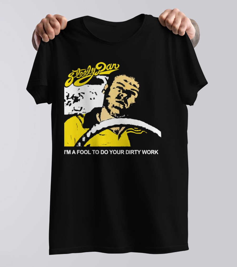 Steely Dan I'm A Fool To Do Your Dirty Work Retro Yellow Driver T-Shirt