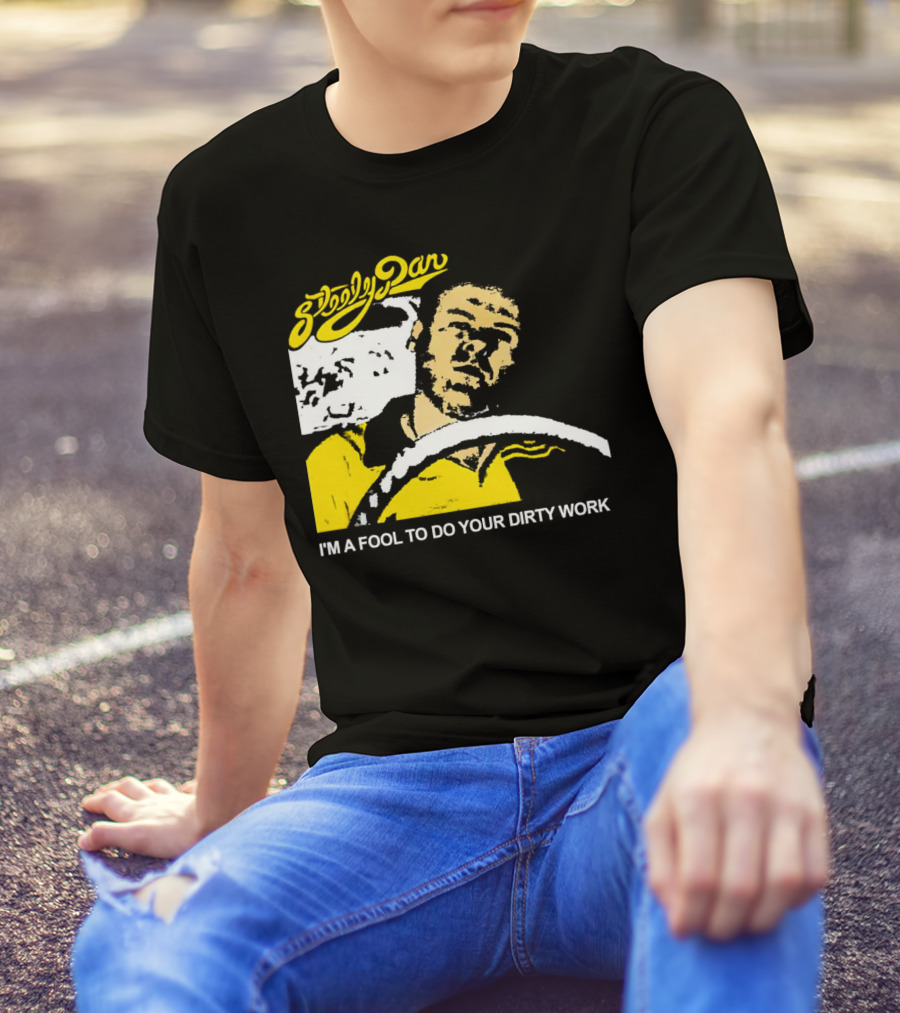 Steely Dan I'm A Fool To Do Your Dirty Work Retro Yellow Driver T-Shirt