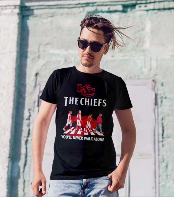 KC Chiefs Abbey Road You'll Never Walk Alone T-Shirt