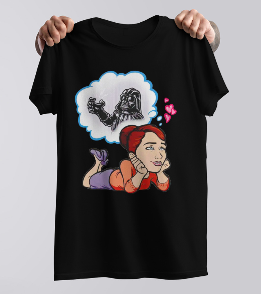Darth Vader Use The Force Please Dreaming Hearts T-Shirt