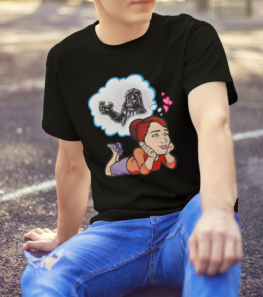 Darth Vader Use The Force Please Dreaming Hearts T-Shirt
