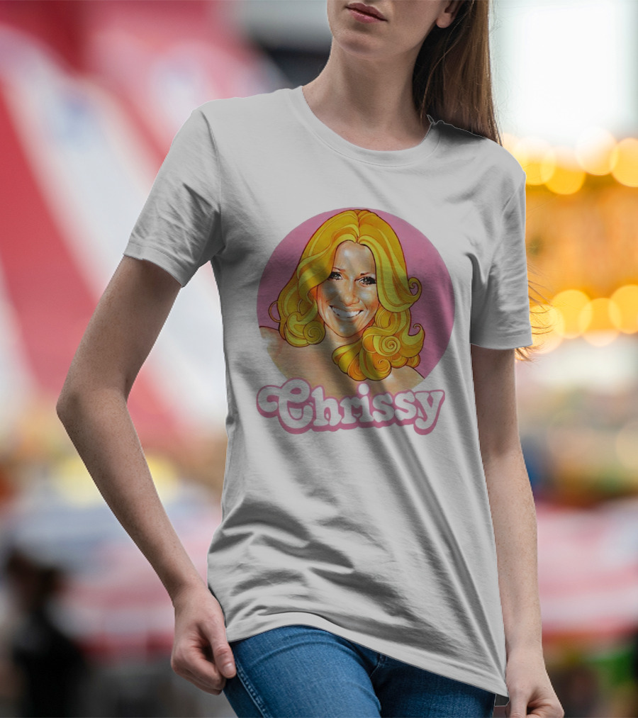 RIP Suzanne Somers Chrissy Pink Circle T-Shirt