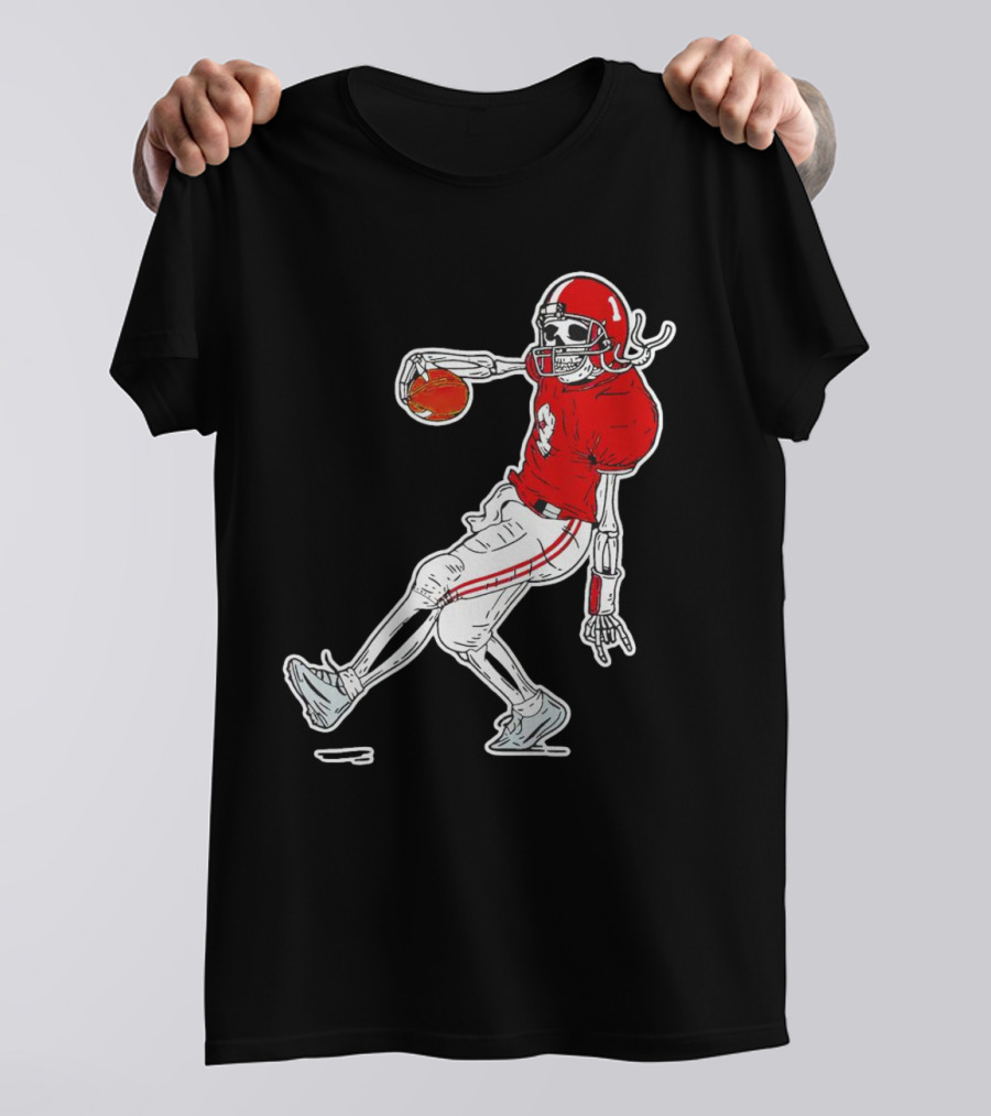 Sterling Shepard Oklahoma Sooners Tuck Fexas Skeleton Football Player T-Shirt