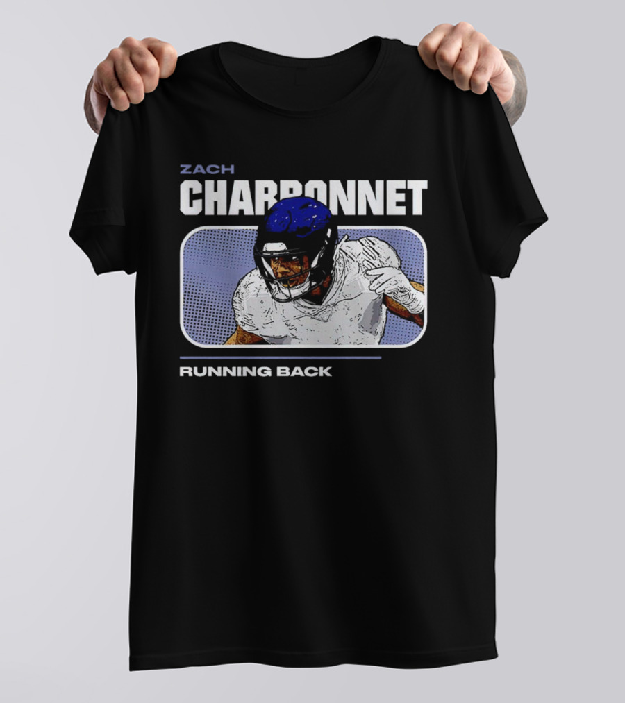 Zach Charbonnet Running Back Vintage Football T-Shirt