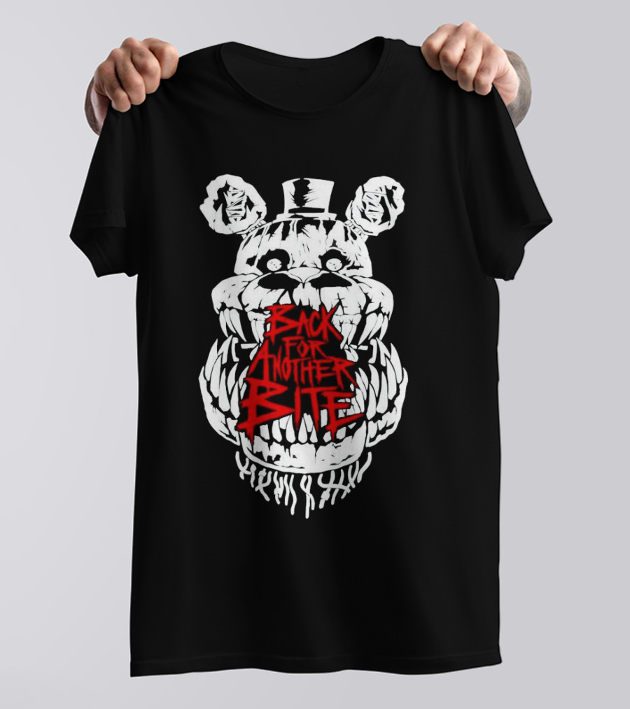 Back For Another Bite Creepy Bear Face T-Shirt