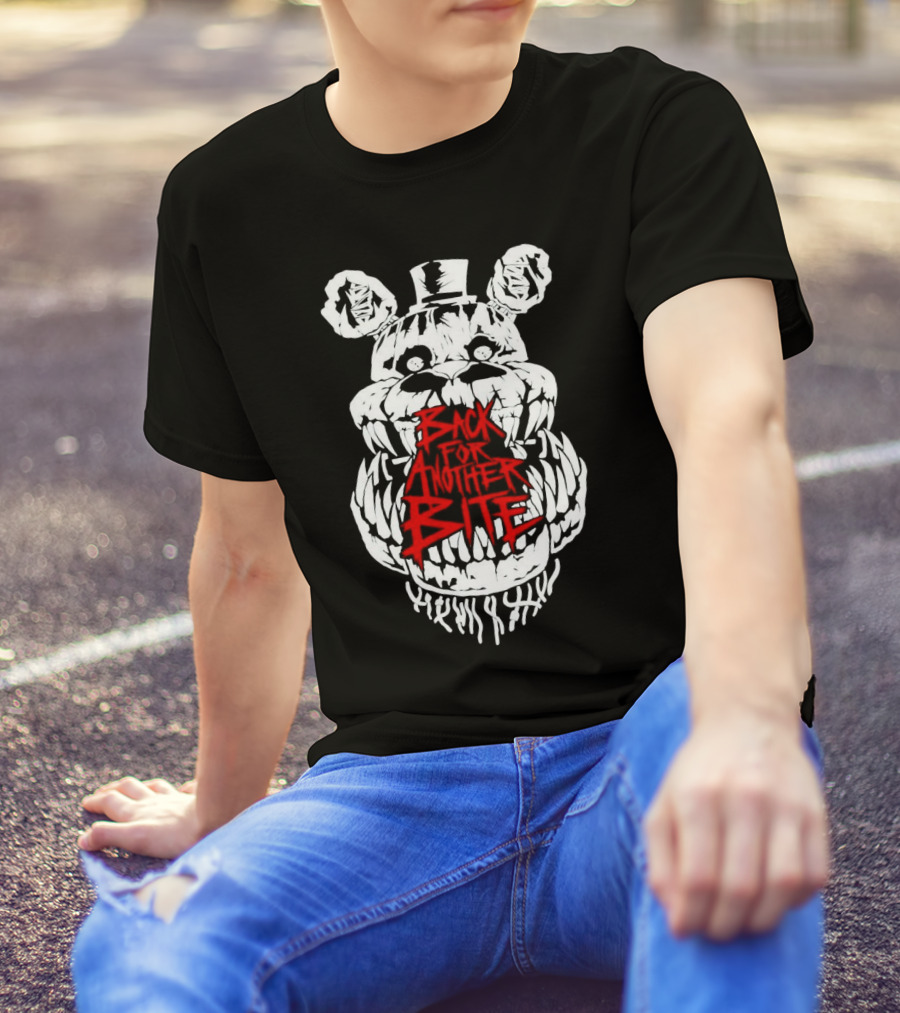 Back For Another Bite Creepy Bear Face T-Shirt