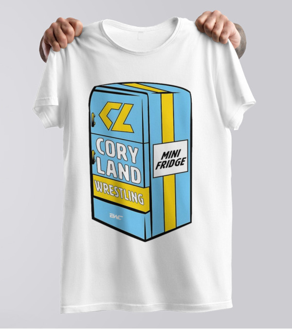 CL Cory Land Wrestling Mini Fridge EMC T-Shirt