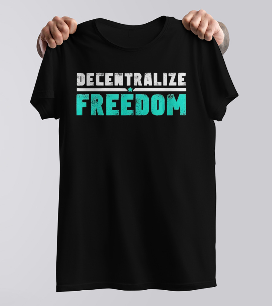 Decentralize Freedom Star Emblem T-Shirt
