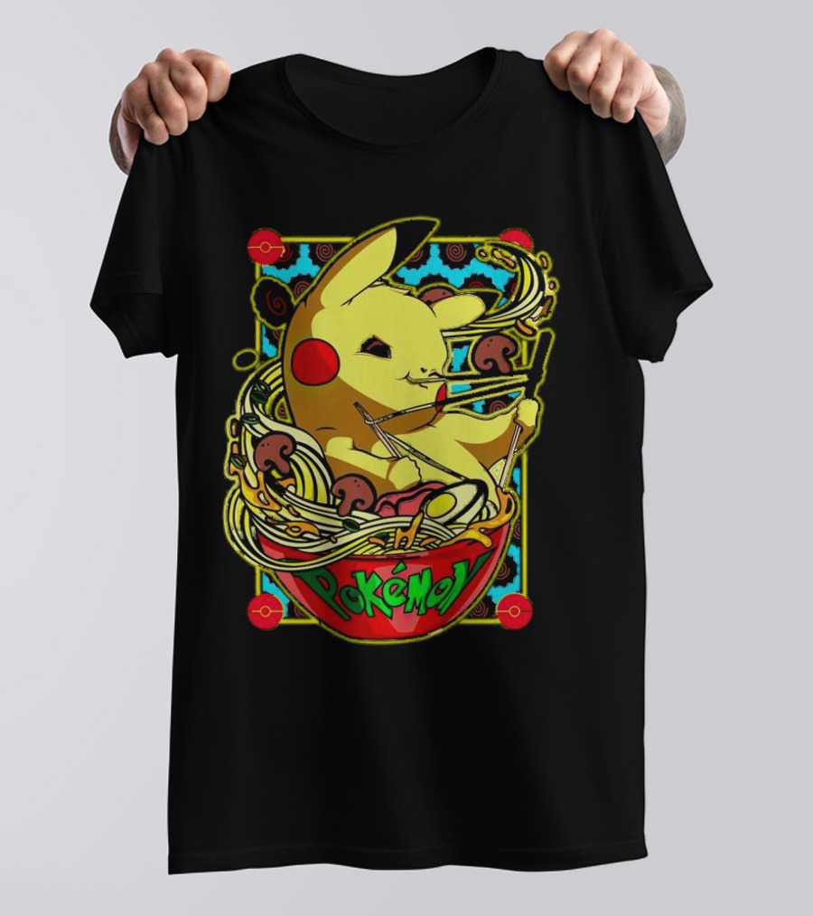 Pokemon Pikachu Ramen Mania Noodles Bowl Adventure T-Shirt