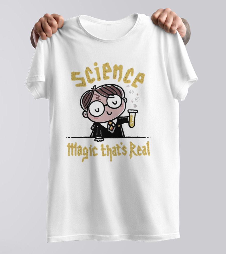 Science Magic That’s Real Wizard With Potion T-Shirt