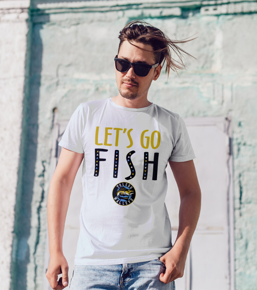 Toledo Walleye Let's Go Fish Hockey T-Shirt
