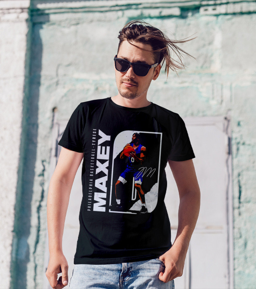 Philadelphia Basketball Tyrese Maxey T-Shirt
