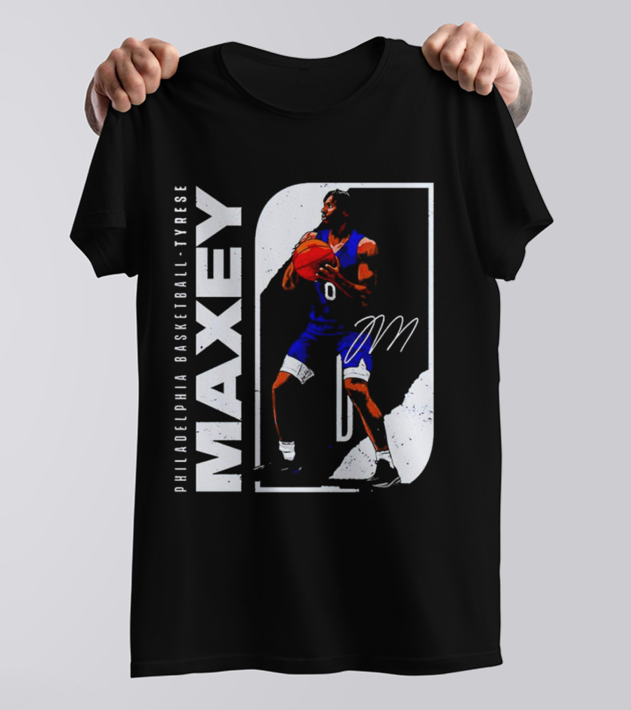 Philadelphia Basketball Tyrese Maxey T-Shirt
