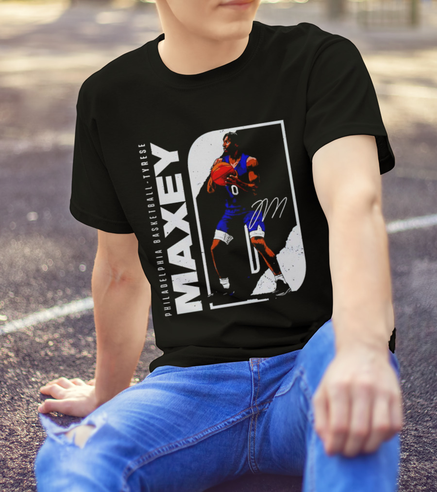 Philadelphia Basketball Tyrese Maxey T-Shirt