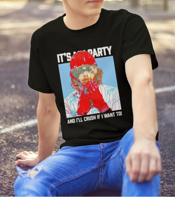 Brandon Marsh It’s My Party And I’ll Crush If I Want To Baseball Player T-Shirt