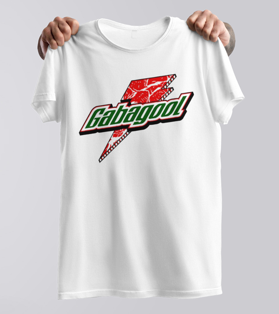 Gabagool Meat Lightning Bolt Red Green T-Shirt