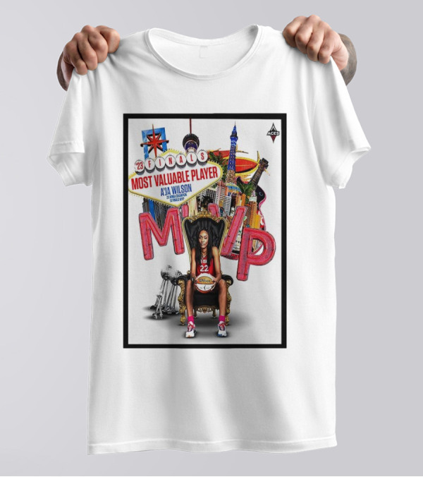 Las Vegas Aces '23 Finals Most Valuable Player A’ja Wilson MVP 22 T-Shirt