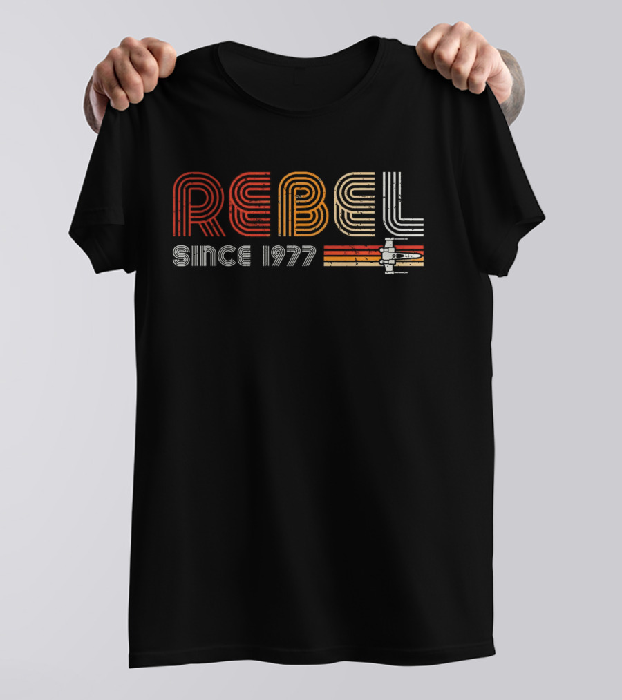 Rebel Since 1977 Star Wars Retro X-Wing T-Shirt