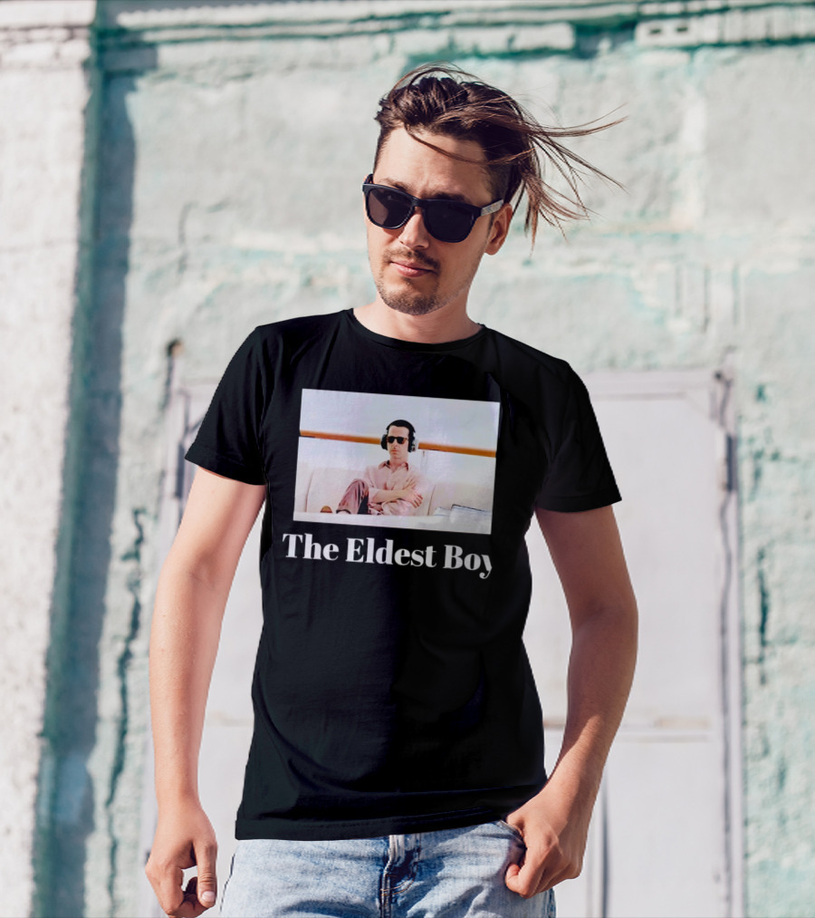 Kendall Roy Succession The Eldest Boy Sitting On Yacht With Headphones T-Shirt