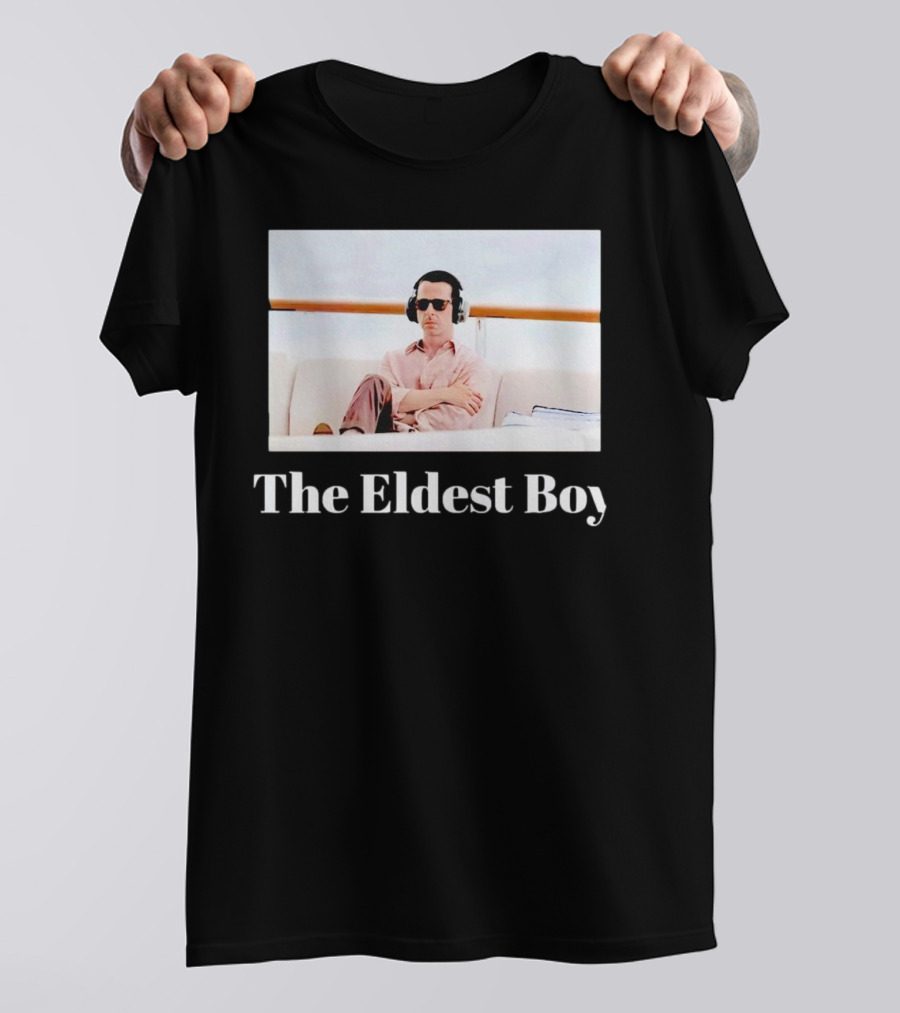 Kendall Roy Succession The Eldest Boy Sitting On Yacht With Headphones T-Shirt
