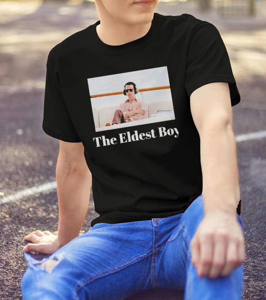 Kendall Roy Succession The Eldest Boy Sitting On Yacht With Headphones T-Shirt